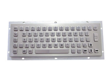 China Vandalism proof weather proof kiosk metal keyboard with 64-key and panel mounting supplier