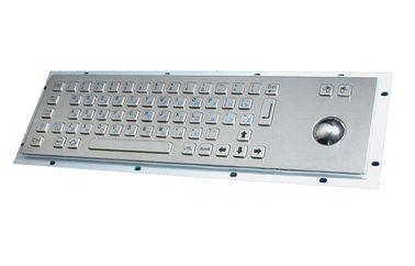 China PS2 panel mount industrial keyboard with 38 mechanical or optical trackball supplier