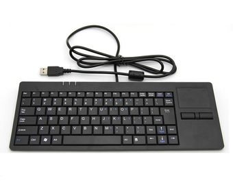 China High quality mini desk medical keyboard with integrated touchpad and extra USB port supplier