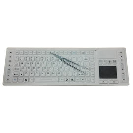 China 117 keys medical wireless washable keyboard by antimicrobial silicone for cybernet computer supplier