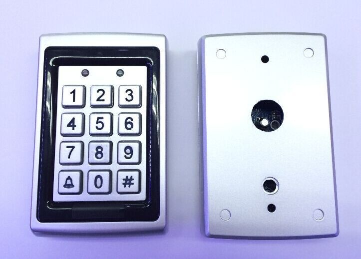 Vandal proof 12 key wall mounting door access control metal keypad with Weigand 26