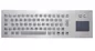 Ip65 Flush Mount Durable Industrial Keyboard in Metal With Sealed Touchpad supplier