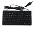 Small black medical silicone keyboard without keypad and mouse combo for hospital device supplier