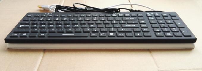 Waterproof USB magfix medical silicone keyboard with power key and customs logo