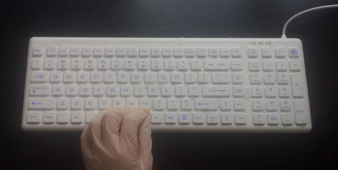 Farsi Persian white silicone keyboard for medical healthcare application in middle east market