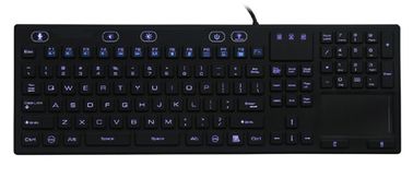 China IP68 washable antibacterial medical grade keyboard with touchpad, backlight all-in-one supplier
