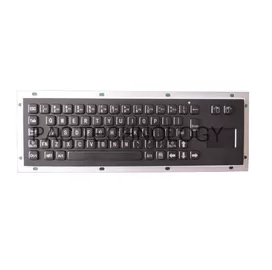 China Black IP65 panel mount industrial keyboard by stainless steel for kiosk supplier
