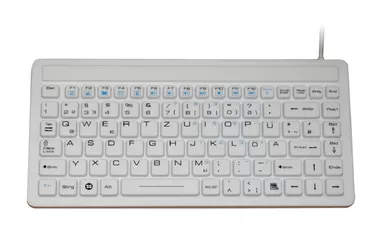 China Russian antibacterial IP68 washable medical silicone keyboard with dishwasher safe supplier