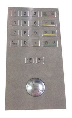 China Waterproof Industrial Keypad Metalic with 38.mm Mechanical Trackball USB supplier