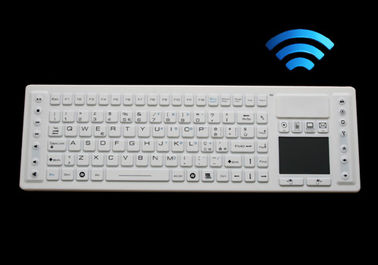 China Wireless washable keyboard with touch pad for medical application, silicone material supplier