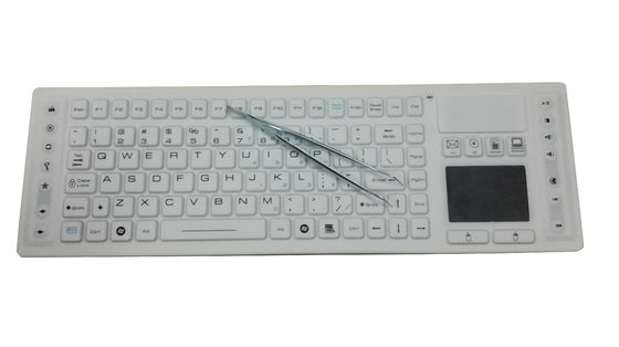 China 2.4Ghz wireless medical keyboard with waterproof mouse pad antibacterial supplier