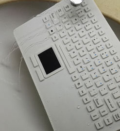 China Medical grade IP68 CE, FCC rugged silicone keyboard with track pad and USB cap supplier