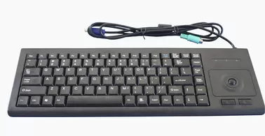 China Strengthening PC peripheral black ABS plastic medical keyboard with roller trackball supplier