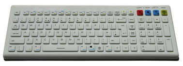 China 2.4G Bluetooth wireless washable medical keyboard by silicone material supplier