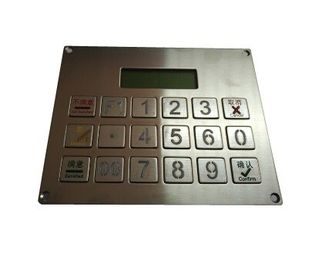China Special customs keyboard with colorful stainless steel keys and LCD display window supplier