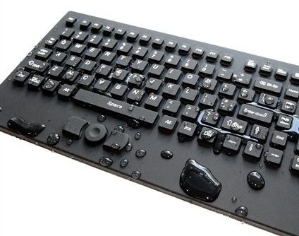 China IP68 Dustproof industrial keyboard with mouse buttons OEM AZERTY layout supplier