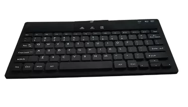 China USB rechargeable Bluetooth black industrial silicone keyboard with built-in battery supplier