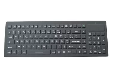 China EN 60601-1-2 IP65 wireless washable keyboard for medical machine supplier