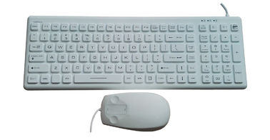 China IP68 NEMA 4x silicone medical keyboard mouse combo set with antibacterial technology supplier