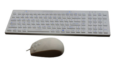 China Blue backlighting white disinfectant dental keyboard mouse combo set  for CE Europe supplier
