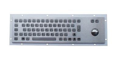China Vandal proof USB industrial metal trackball keyboard with Braille dots for IPC EPC supplier