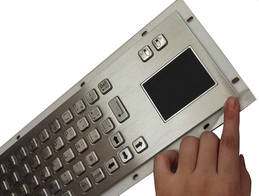 China Rubber sealed panel mount industrial keyboard with customs Braille supplier