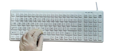 China IP68 medical silicone keyboard with 5sec CLEAN button for Taiwan market supplier
