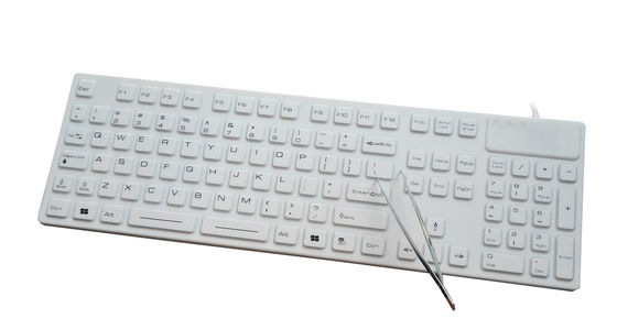 China All in PS2 medical keyboard with IP68 cleanable 105 keys for dental hospital use supplier