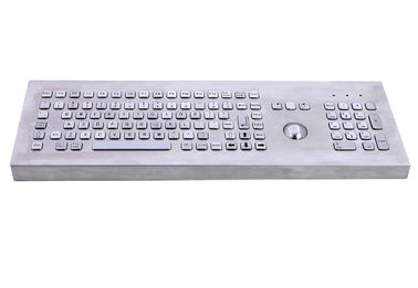 China IP65 rugged movable industrial metal trackball keyboard with full keyboard size and functionalities supplier