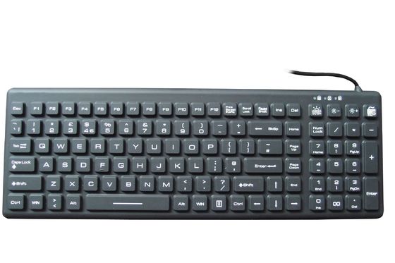 China UK washable Medical Keyboard With Clean key For 5 Sec To Lock Keyboard supplier