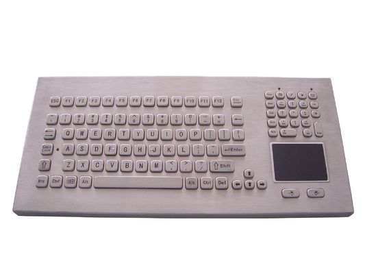 China IP65 stand alone industrial metal keyboard with numeric keypad and sealed tough touch screen supplier