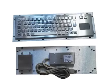 China Rugged slim metallic panel mount military keyboard for portable military pc outdoor supplier
