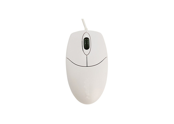China Wheel Scroll Plastic Waterproof Med Mouse with Optical DPI in White supplier