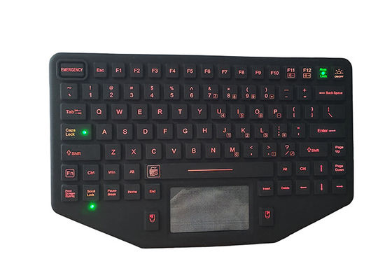 China 24V Rugged Keyboard MIL EMC with vehicle mounting MIS-D 75mm M4 solution supplier