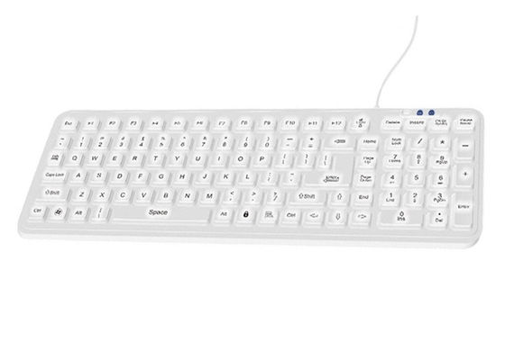 China Korean Medical Keyboard with white backlit supporting hospital-grade cleaners supplier