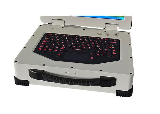 China EMC 88 Keys rugged industrial keyboard with touchpad mouse for military pc supplier