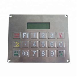 China Customized 18 keys wired industrial stainless steel metal numeric keypad with display supplier