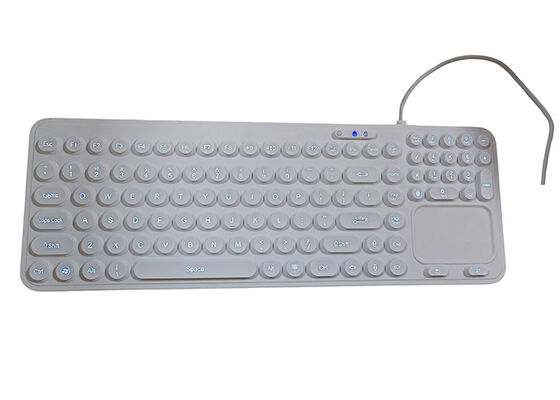 China sterile medical keyboard with touch pad and number pad by disposable medical gloves supplier