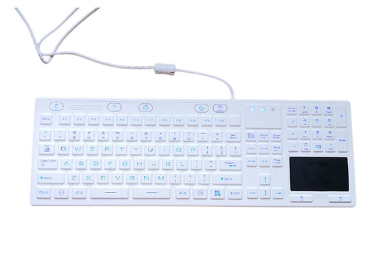 China NEMA 6 medical keyboard 118 blue keys with Italian EU layout and touch mouse supplier