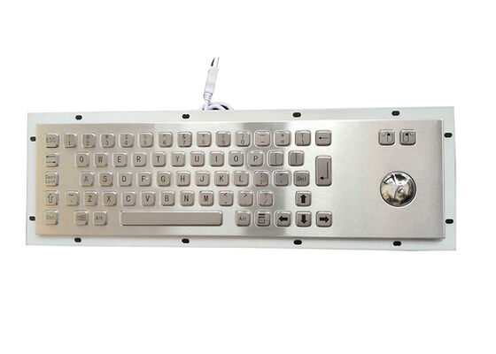 China IP65 kiosk industrial keyboard vandal proof with trackball mouse USB supplier