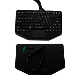 China Ruggedized embedded silicone rubber military keyboard with wide temperature and emergency button supplier