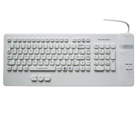 China AIO Medical Keyboard With USB Built-In IP68 Mouse For Hospital Trolley supplier