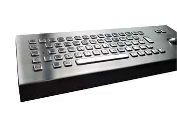 China desk top version UK English industrial metal keyboard with Euro € and 64 keys supplier
