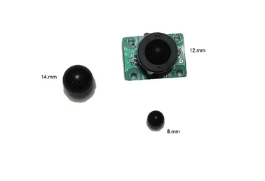 China Extremely mini 8mm 12mm diameter trackball pointing device with PCB and ring supplier