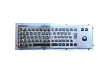 China IP65 UK English industrial metal keyboard with 25.mm optical trackball supplier