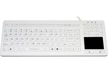 China OEM EMI 1.8m USB medical silicone keyboard with trackpad for latex gloves supplier