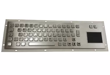 China Ip65 Stainless Steel Metal Industrial Touchpad Keyboard With Spanish Braille Dots supplier