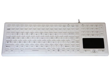 China 124 Key Ip68 White Medical Keyboard With 24 Fn Keys And Three Mouse Buttons supplier