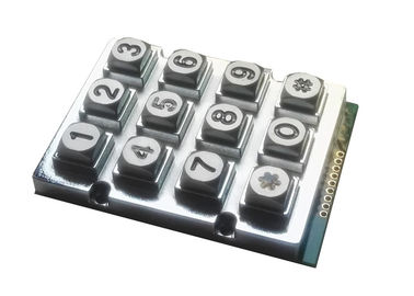 China Waterproof Industrial Vending Machine Keypad With 12 Metal backlight Keys supplier