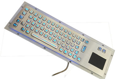 China Backlit Waterproof Industrial Touch Pad Keyboard With 67 Stainless Steel Key supplier